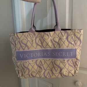 Victoria's Secret Lavender and Beige Tote